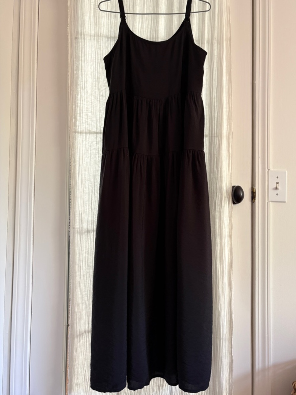 Black Tiered Sleeveless Maxi Dress - Classic Women’s Dress